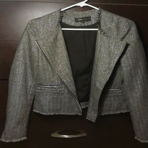 Grey wool-blend blazer by M.N.G.